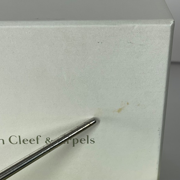 Van Cleef & Arpels Green Suede Jewelry Watch Bangle Bracelet Case Box Set - Picture 5 of 12